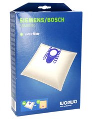 Набір мішків із мікроволокна (4 шт.) WORWO + фільтра мотора для пилососа Bosch (SBMB01K) 33765 фото